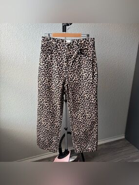 Reformation Cheetah Print Jeans 31